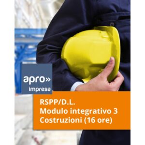 RSPP/D.L. - Modulo integrativo 3 – Costruzioni